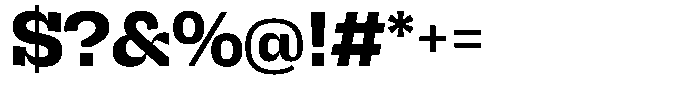 Brikton Slab Brikton Extrabold Font OTHER CHARS