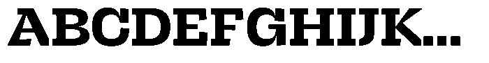 Brikton Slab Brikton Extrabold Font UPPERCASE