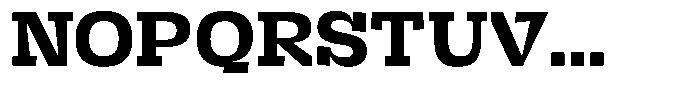 Brikton Slab Brikton Extrabold Font UPPERCASE