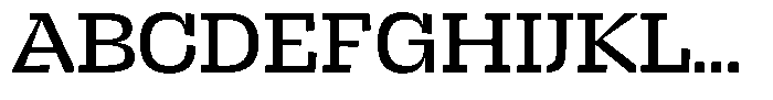 Brikton Slab Brikton Medium Font UPPERCASE
