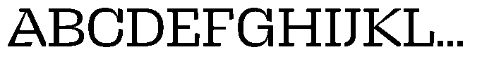 Brikton Slab Brikton Regular Font UPPERCASE