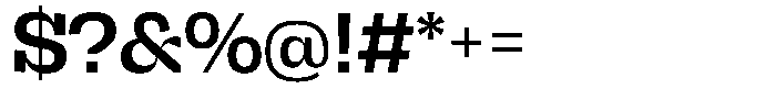 Brikton Slab Brikton Semibold Font OTHER CHARS