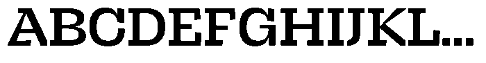 Brikton Slab Brikton Semibold Font UPPERCASE
