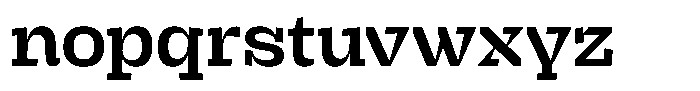 Brikton Slab Brikton Semibold Font LOWERCASE