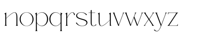 Briliond Extralight Font LOWERCASE