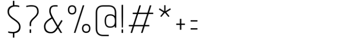 Brilk-Extra Light Font OTHER CHARS
