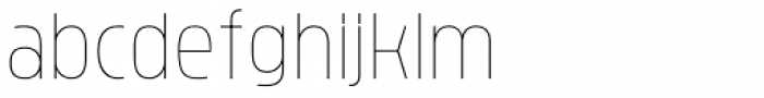 Brilk Thin Font LOWERCASE