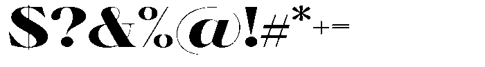 Brillane Serif  Brillane Black Expanded Font OTHER CHARS