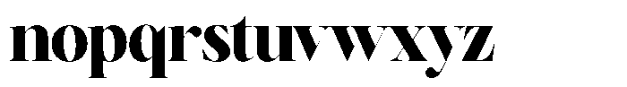 Brillane Serif  Brillane Black Semi Condensed Font LOWERCASE