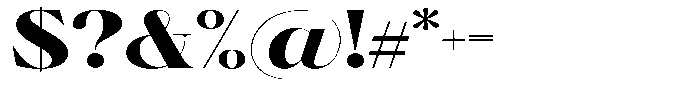 Brillane Serif  Brillane Black Semi Expanded Font OTHER CHARS