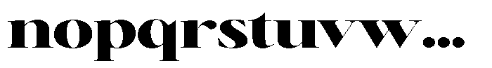 Brillane Serif  Brillane Black Semi Expanded Font LOWERCASE