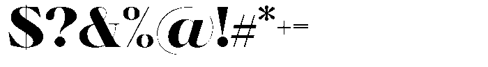 Brillane Serif  Brillane Black Font OTHER CHARS