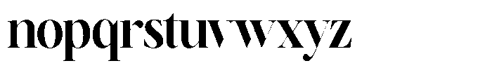 Brillane Serif  Brillane Bold Condensed Font LOWERCASE