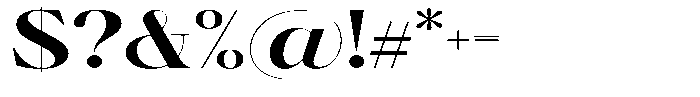 Brillane Serif  Brillane Bold Expanded Font OTHER CHARS