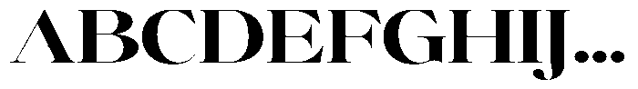 Brillane Serif  Brillane Bold Expanded Font UPPERCASE