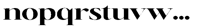 Brillane Serif  Brillane Bold Expanded Font LOWERCASE