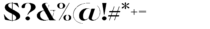 Brillane Serif  Brillane Bold Semi Expanded Font OTHER CHARS