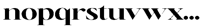 Brillane Serif  Brillane Bold Semi Expanded Font LOWERCASE