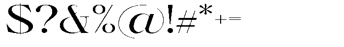 Brillane Serif  Brillane Expanded Font OTHER CHARS