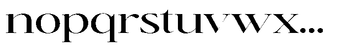 Brillane Serif  Brillane Expanded Font LOWERCASE