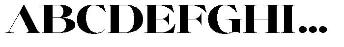 Brillane Serif  Brillane Extra Bold Expanded Font UPPERCASE