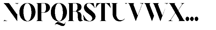 Brillane Serif  Brillane Extra Bold Semi Condensed Font UPPERCASE
