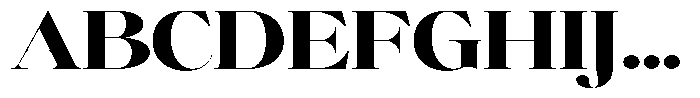 Brillane Serif  Brillane Extra Bold Semi Expanded Font UPPERCASE