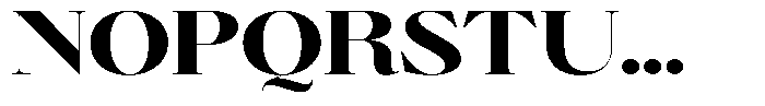 Brillane Serif  Brillane Extra Bold Semi Expanded Font UPPERCASE