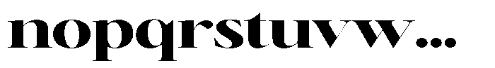 Brillane Serif  Brillane Extra Bold Semi Expanded Font LOWERCASE