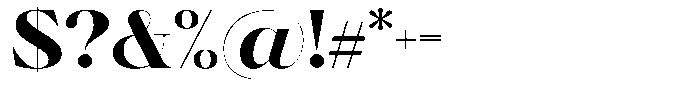 Brillane Serif  Brillane Extra Bold Font OTHER CHARS