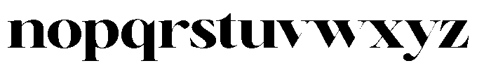 Brillane Serif  Brillane Extra Bold Font LOWERCASE