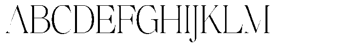 Brillane Serif  Brillane Extra Light Condensed Font UPPERCASE