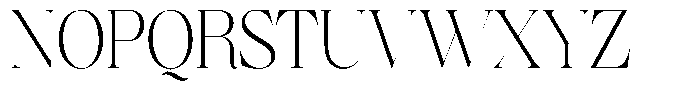 Brillane Serif  Brillane Extra Light Condensed Font UPPERCASE
