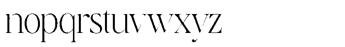 Brillane Serif  Brillane Extra Light Condensed Font LOWERCASE