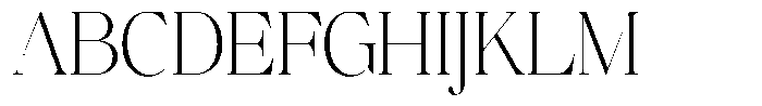 Brillane Serif  Brillane Extra Light Semi Condensed Font UPPERCASE