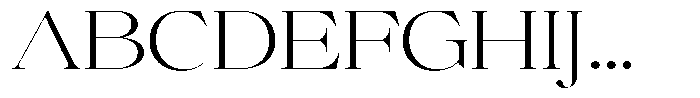 Brillane Serif  Brillane Extra Light Semi Expanded Font UPPERCASE