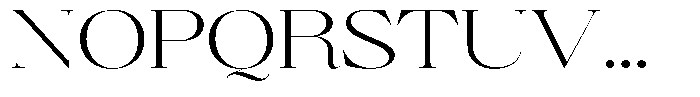 Brillane Serif  Brillane Extra Light Semi Expanded Font UPPERCASE