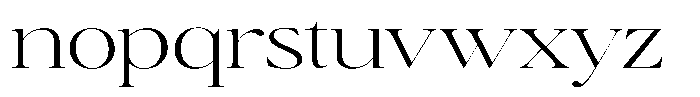 Brillane Serif  Brillane Extra Light Semi Expanded Font LOWERCASE