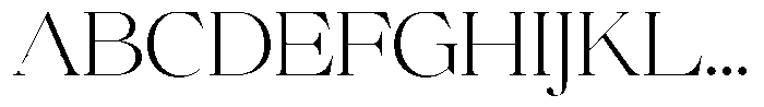 Brillane Serif  Brillane Extra Light Font UPPERCASE