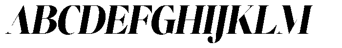 Brillane Serif  Brillane Italic Black Condensed Font UPPERCASE