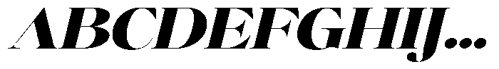 Brillane Serif  Brillane Italic Black Expanded Font UPPERCASE