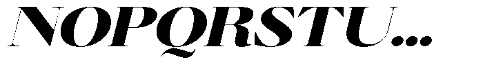 Brillane Serif  Brillane Italic Black Expanded Font UPPERCASE