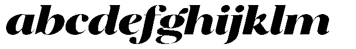 Brillane Serif  Brillane Italic Black Expanded FONT