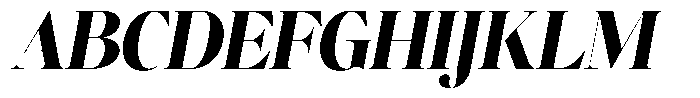 Brillane Serif  Brillane Italic Black Semi Condensed Font UPPERCASE