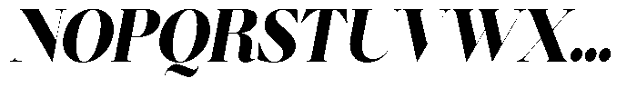 Brillane Serif  Brillane Italic Black Semi Condensed Font UPPERCASE
