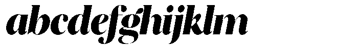 Brillane Serif  Brillane Italic Black Semi Condensed FONT