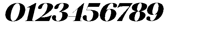 Brillane Serif  Brillane Italic Black Semi Expanded Font OTHER CHARS