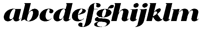 Brillane Serif  Brillane Italic Black Semi Expanded FONT