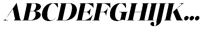 Brillane Serif  Brillane Italic Black Font UPPERCASE