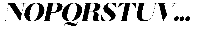 Brillane Serif  Brillane Italic Black Font UPPERCASE